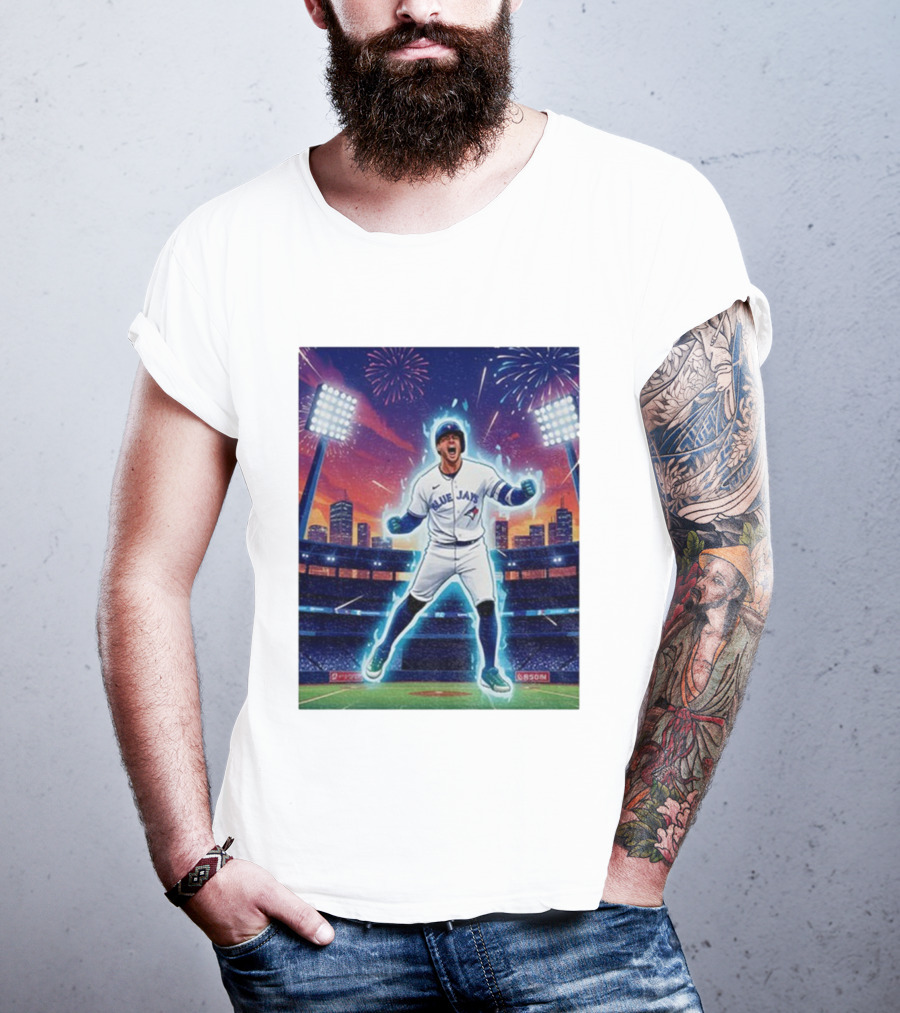 George Springer Blue Jays Fireworks Stadium Celebration Springer Dinger T-Shirt