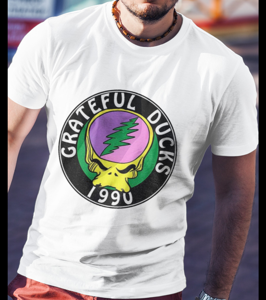 Grateful Ducks 1990 Football Game Day Grateful Dead X Oregon Ducks T-Shirt