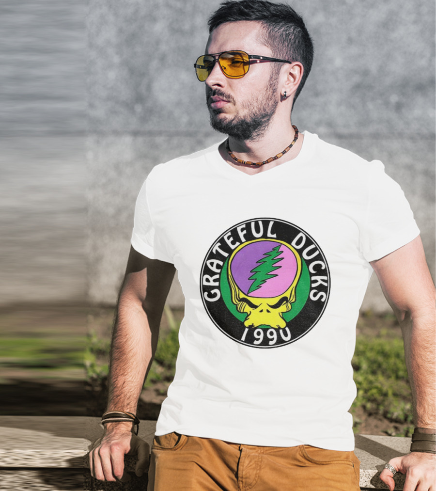 Grateful Ducks 1990 Football Game Day Grateful Dead X Oregon Ducks T-Shirt