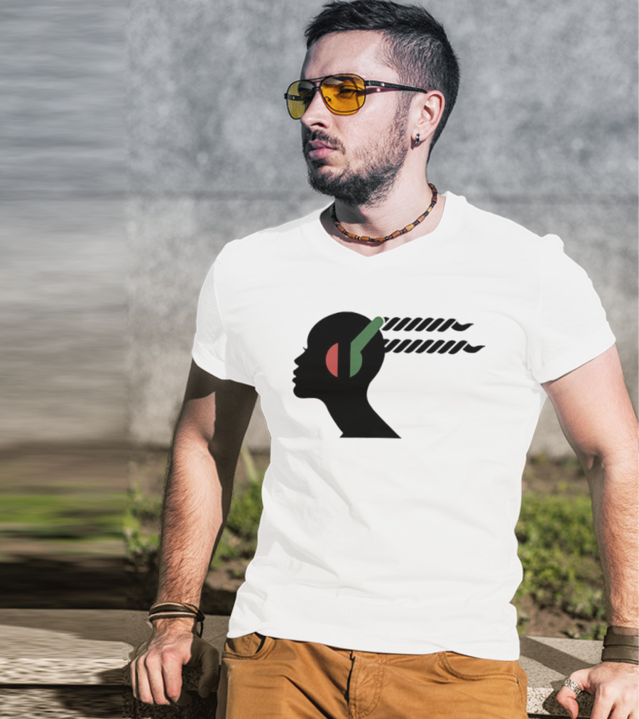 Jeffrey Wright Highest 2 Lowest Stackin’ Hits Records Silhouette With Headphones T-Shirt