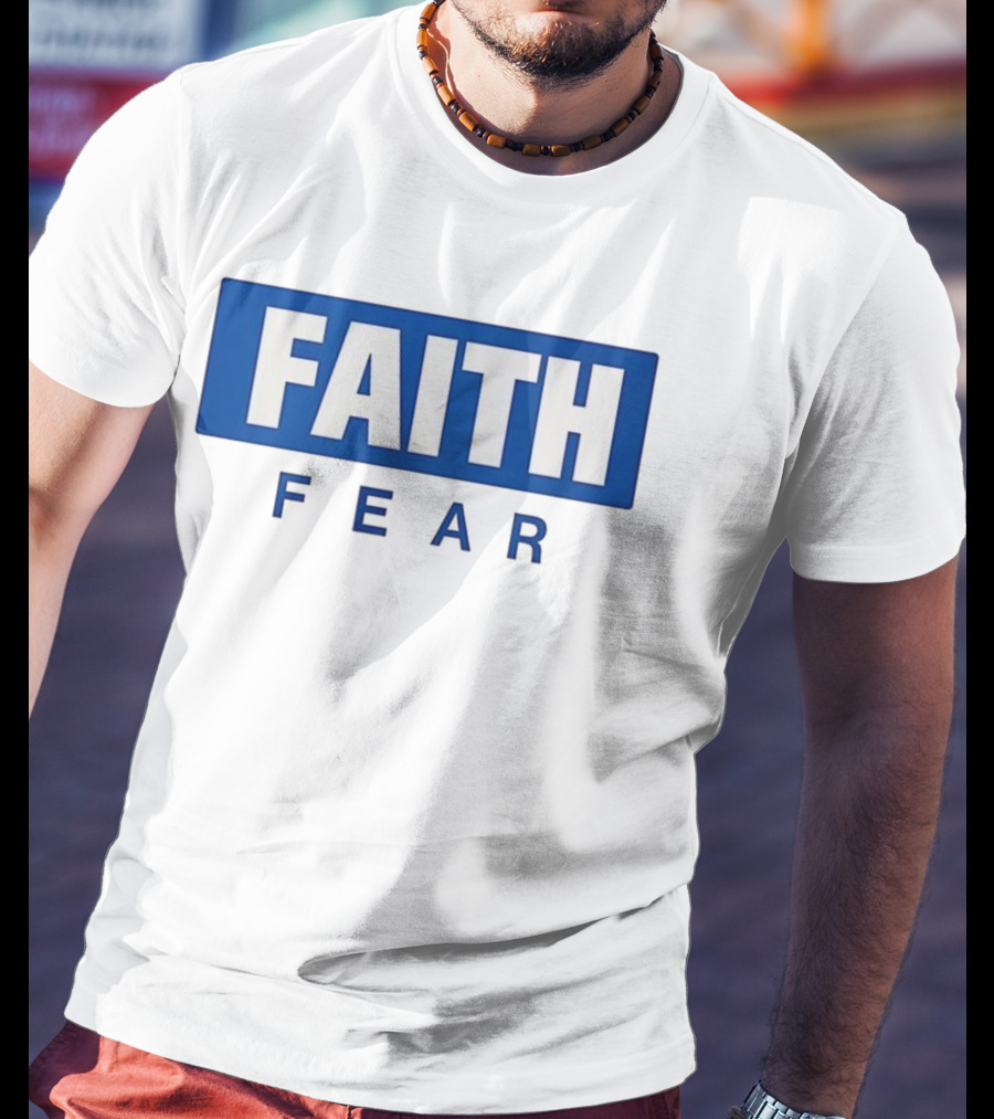 FAITH Over Fear Bold Block Lettering T-Shirt