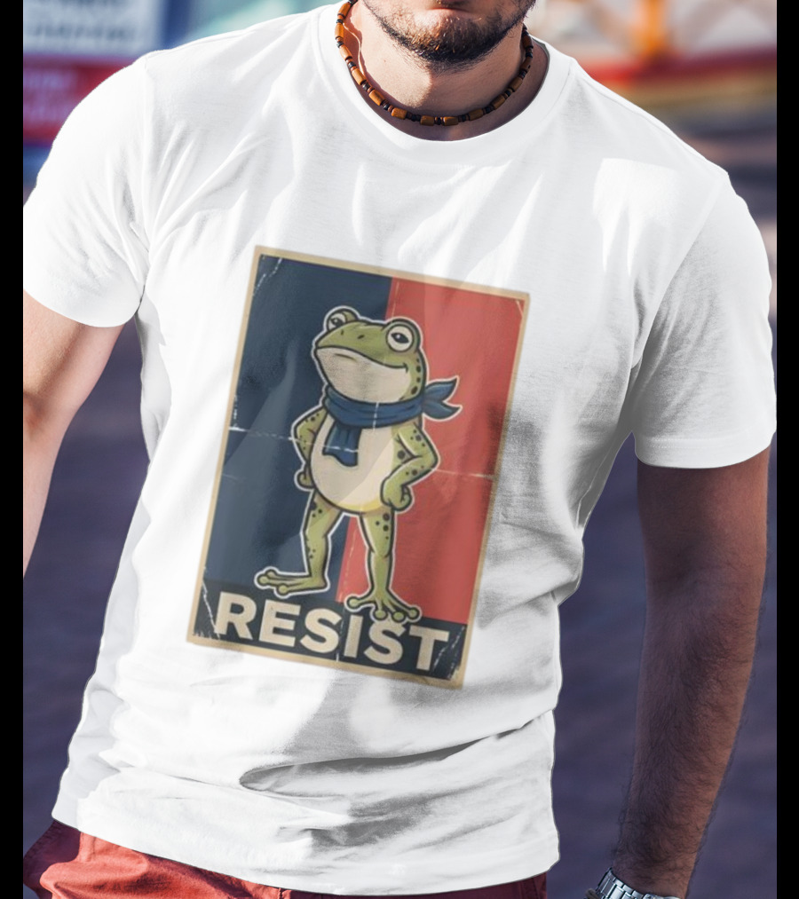 Resist Frog Stand No Kings Day T-Shirt