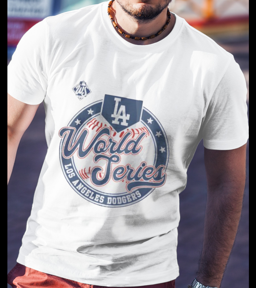 Los Angeles Dodgers 2025 World Series LA Majestic Threads T-Shirt