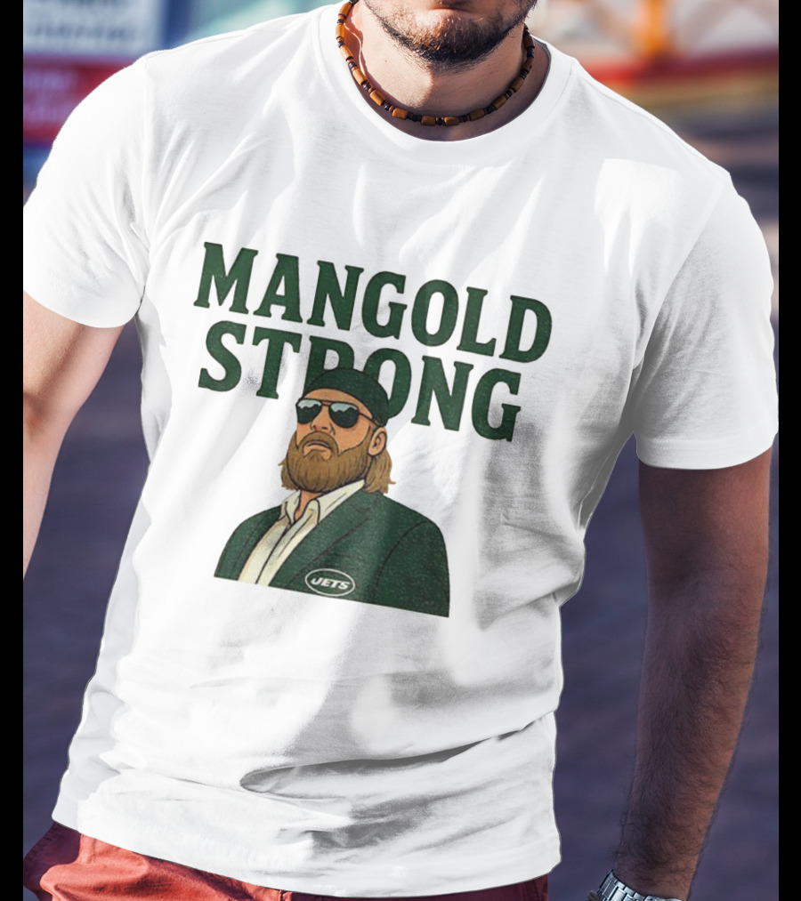 Mangold Strong New York Jets Nick Mangold Tribute T-Shirt