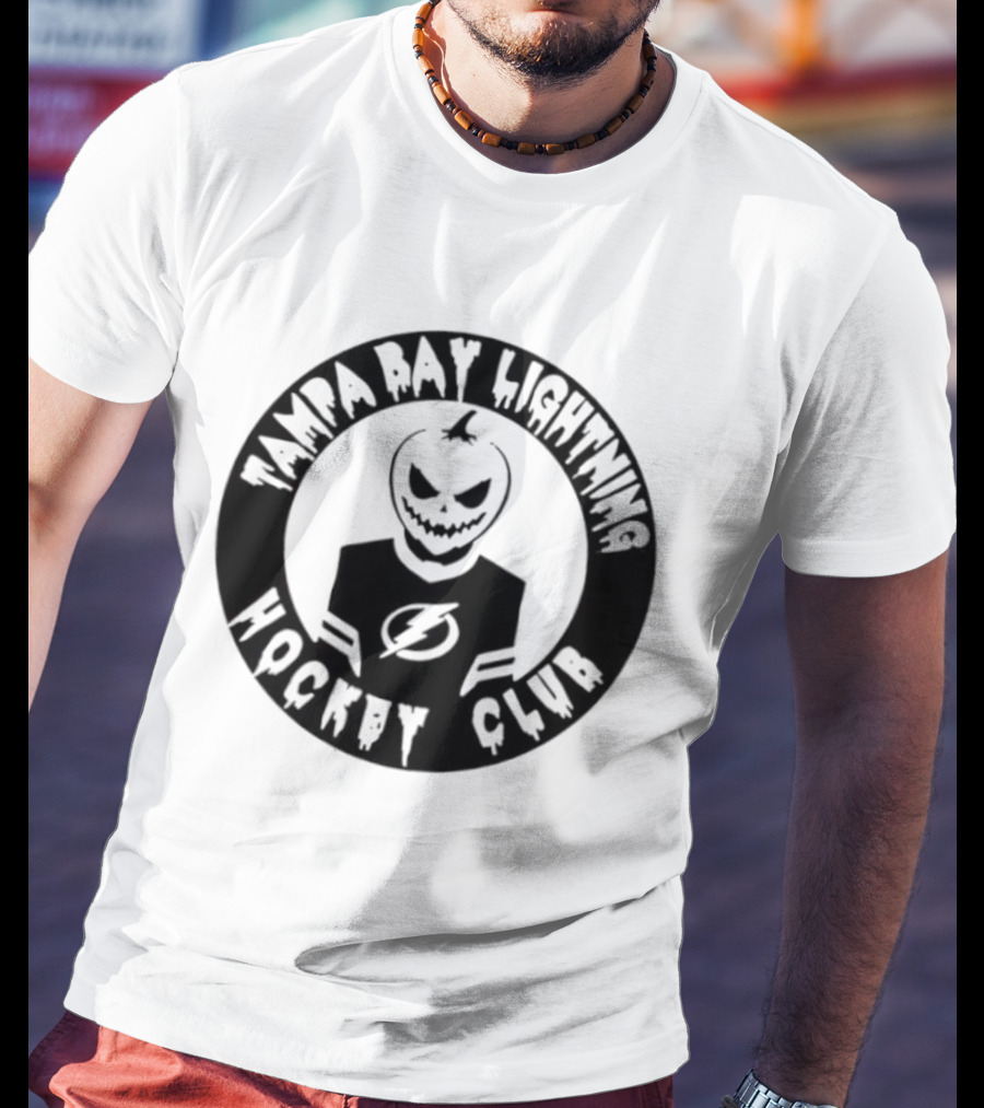 Tampa Bay Lightning Hockey Club Pumpkin T-Shirt