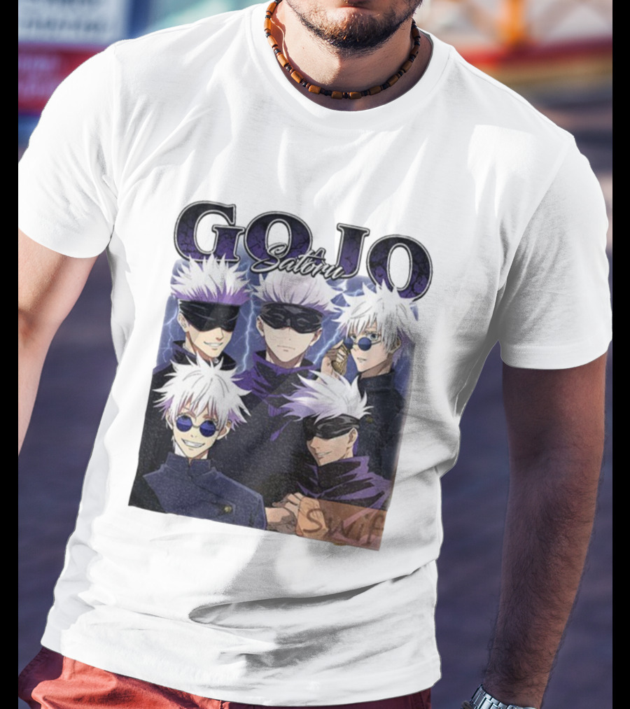 Gojo Satoru Jujutsu Kaisen Characters Anime Manga Fans T-Shirt