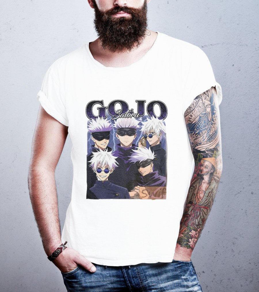 Gojo Satoru Jujutsu Kaisen Characters Anime Manga Fans T-Shirt