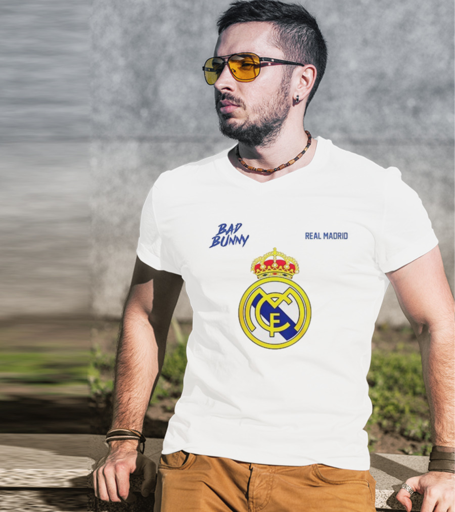 Bad Bunny Vs Real Madrid Benito Bowl Signature Football Challenge T-Shirt