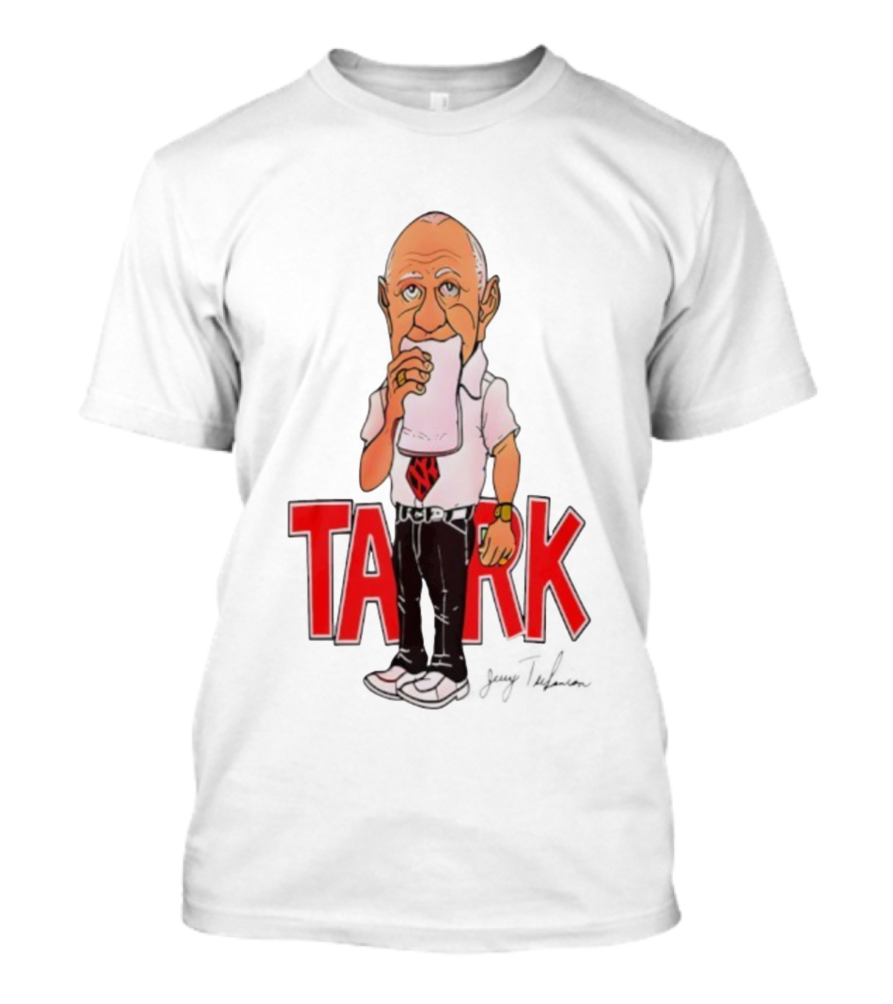 Jerry Tarkanian UNLV Runnin' Rebels TARK Shark Coach Caricature T-Shirt