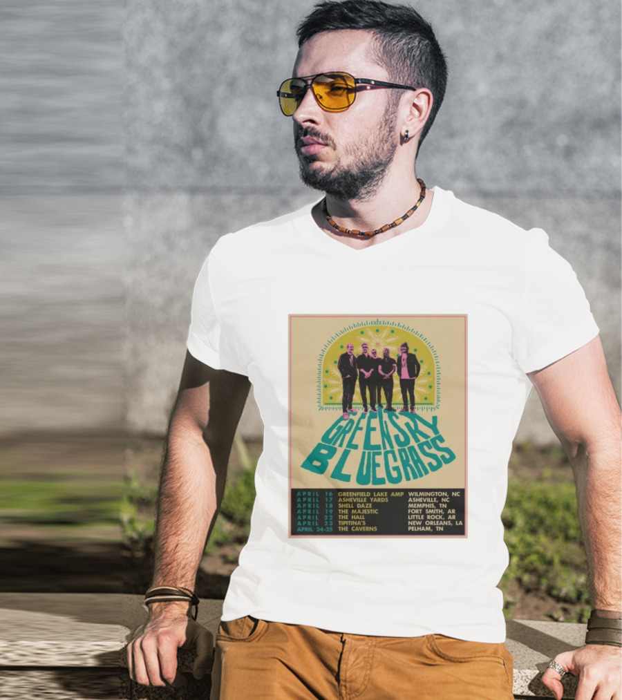 Greensky Bluegrass Tour 2026 Wilmington Asheville Memphis Fort Smith New Orleans Pelham T-Shirt