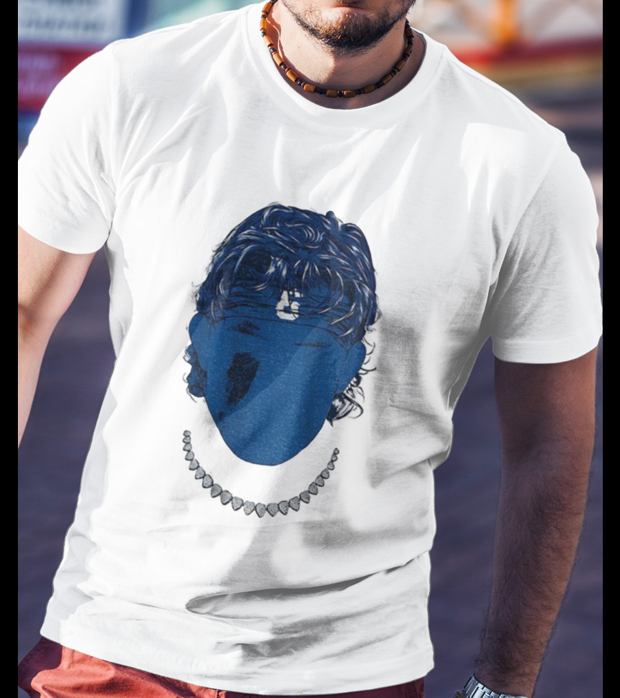 Jaxson Dart Blue Face New York Giants NFL Football 2025 T-Shirt