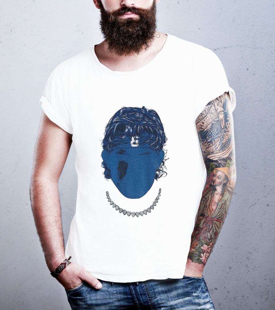 Jaxson Dart Blue Face New York Giants NFL Football 2025 T-Shirt