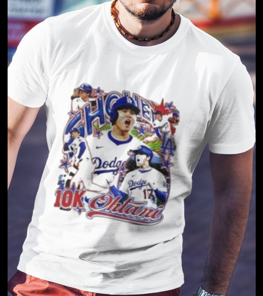Shohei Ohtani 10K Dodgers Baseball LA Stars 17 T-Shirt