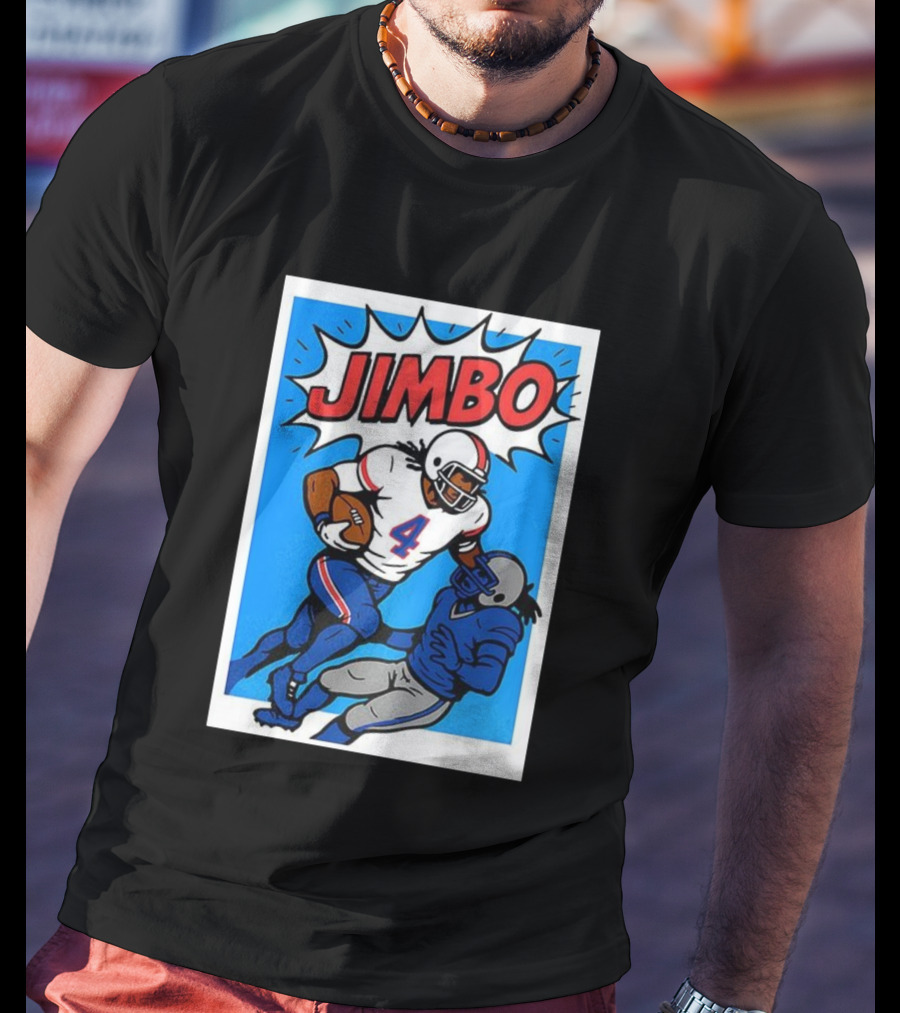 James Cook Jimbo Number 4 Buffalo Bills Football T-Shirt