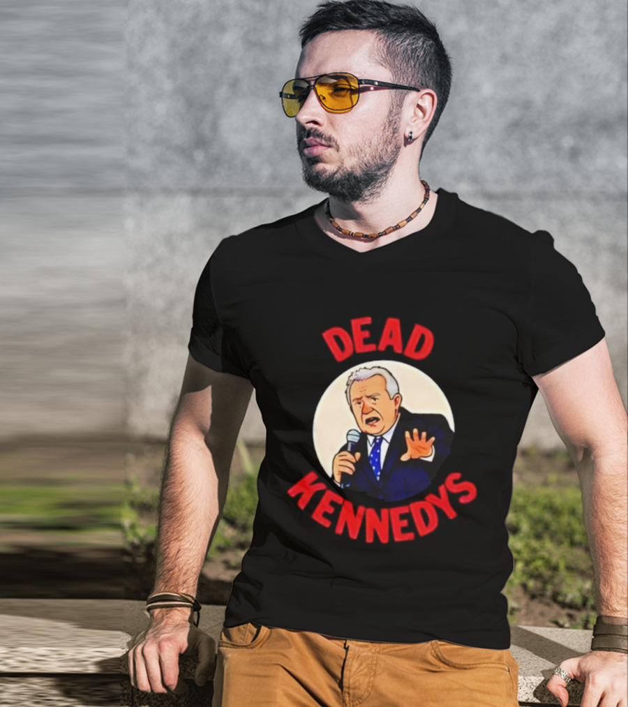 Dead Kennedys Political Parody Microphone Illustration T-Shirt