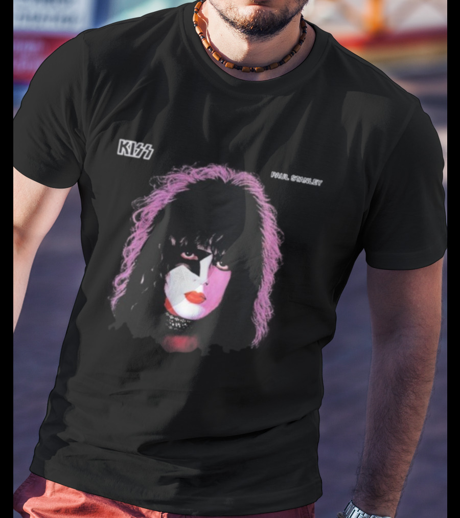Kiss 1978 Paul Stanley Iconic Face Makeup Imagery T-Shirt