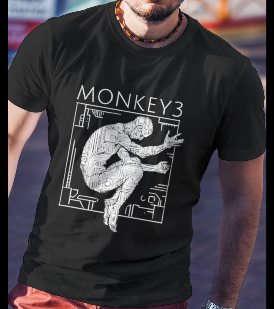 Monkey3 Welcome To The Machine Album Cover Silhouette T-Shirt