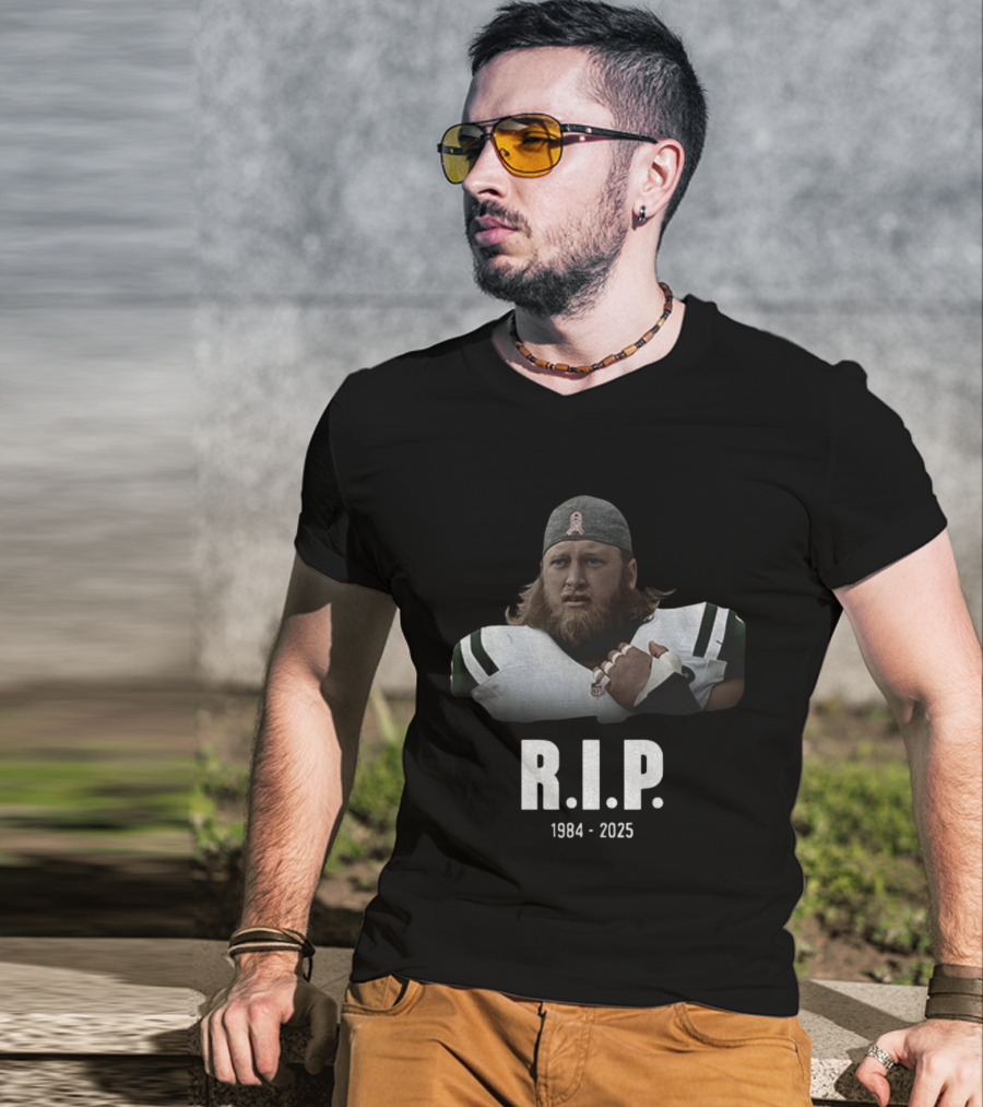 Nick Mangold New York Jets NFL R.I.P. 1984-2025 Legends Never Die T-Shirt