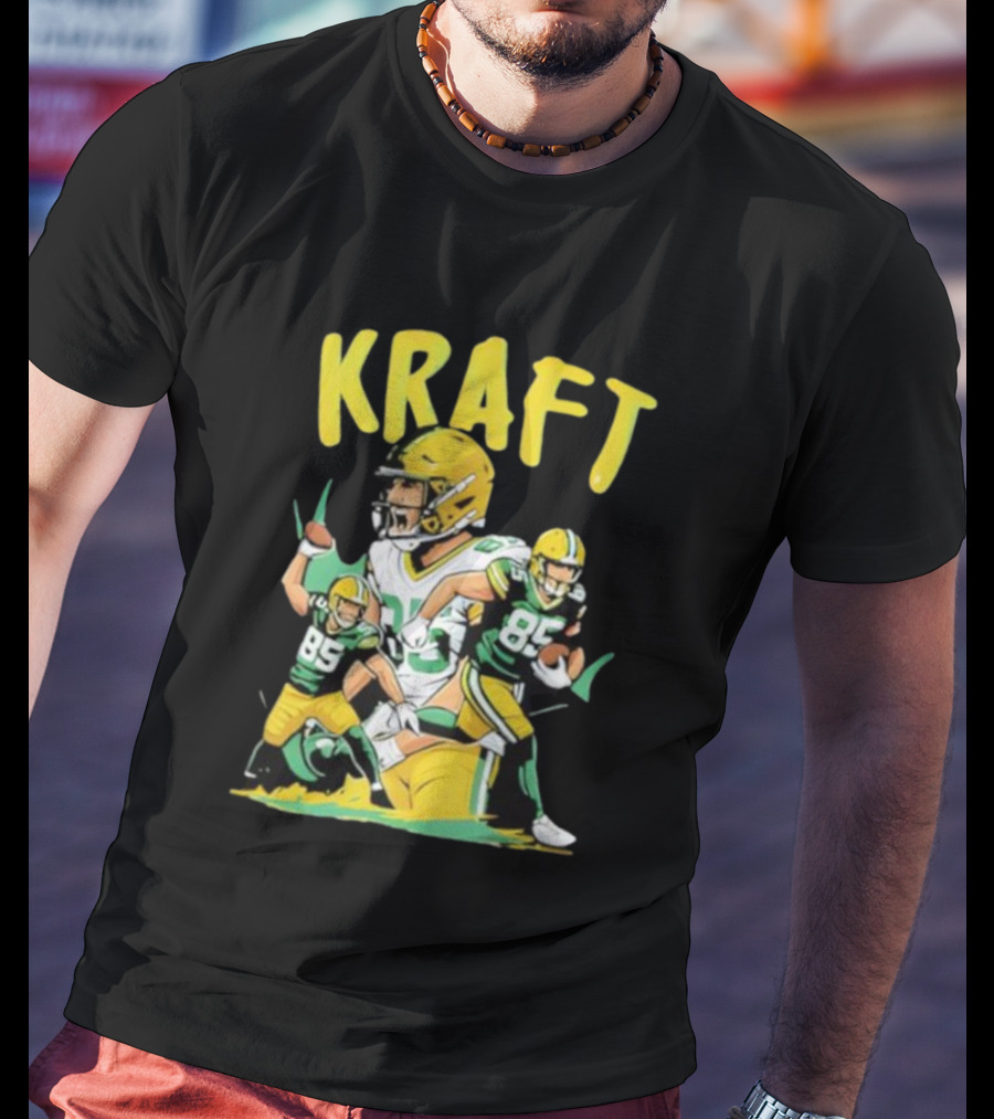Kraft Football 85 Green Bay Packers Tucker Kraft T-Shirt