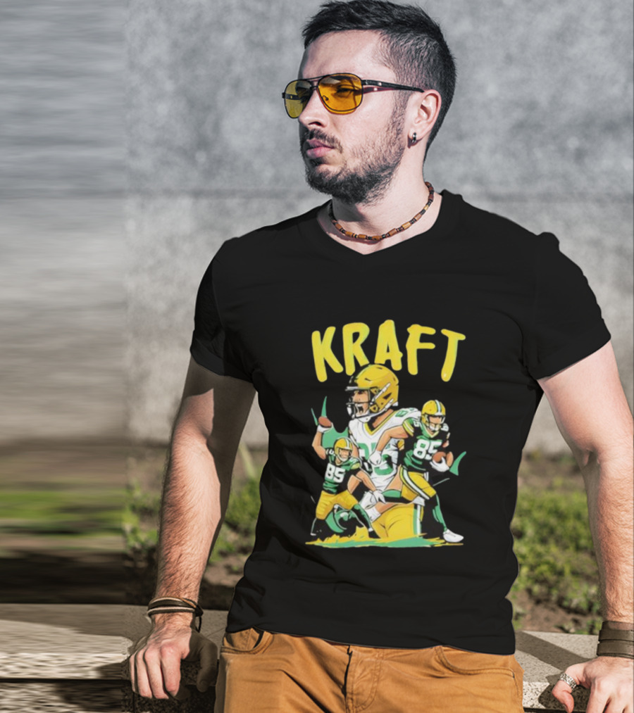 Kraft Football 85 Green Bay Packers Tucker Kraft T-Shirt