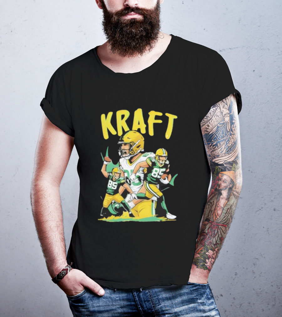 Kraft Football 85 Green Bay Packers Tucker Kraft T-Shirt