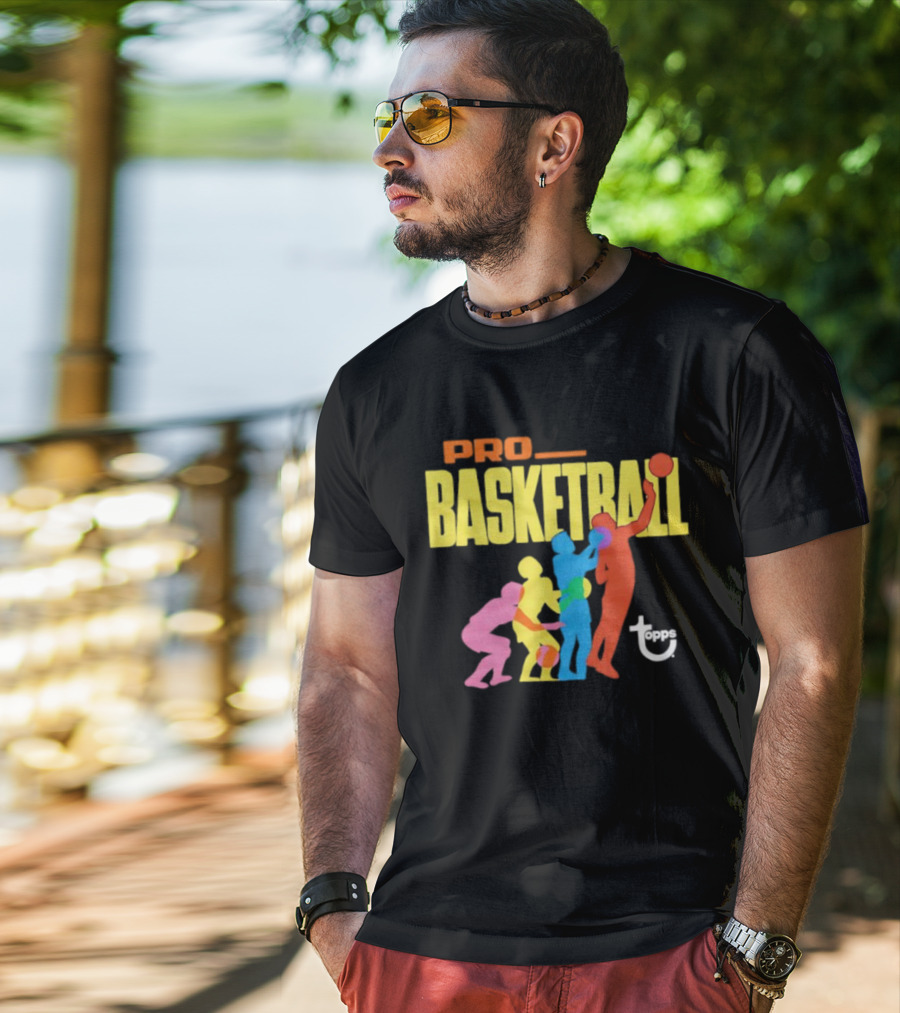 1972 Topps Pro Basketball Retro Silhouettes T-Shirt