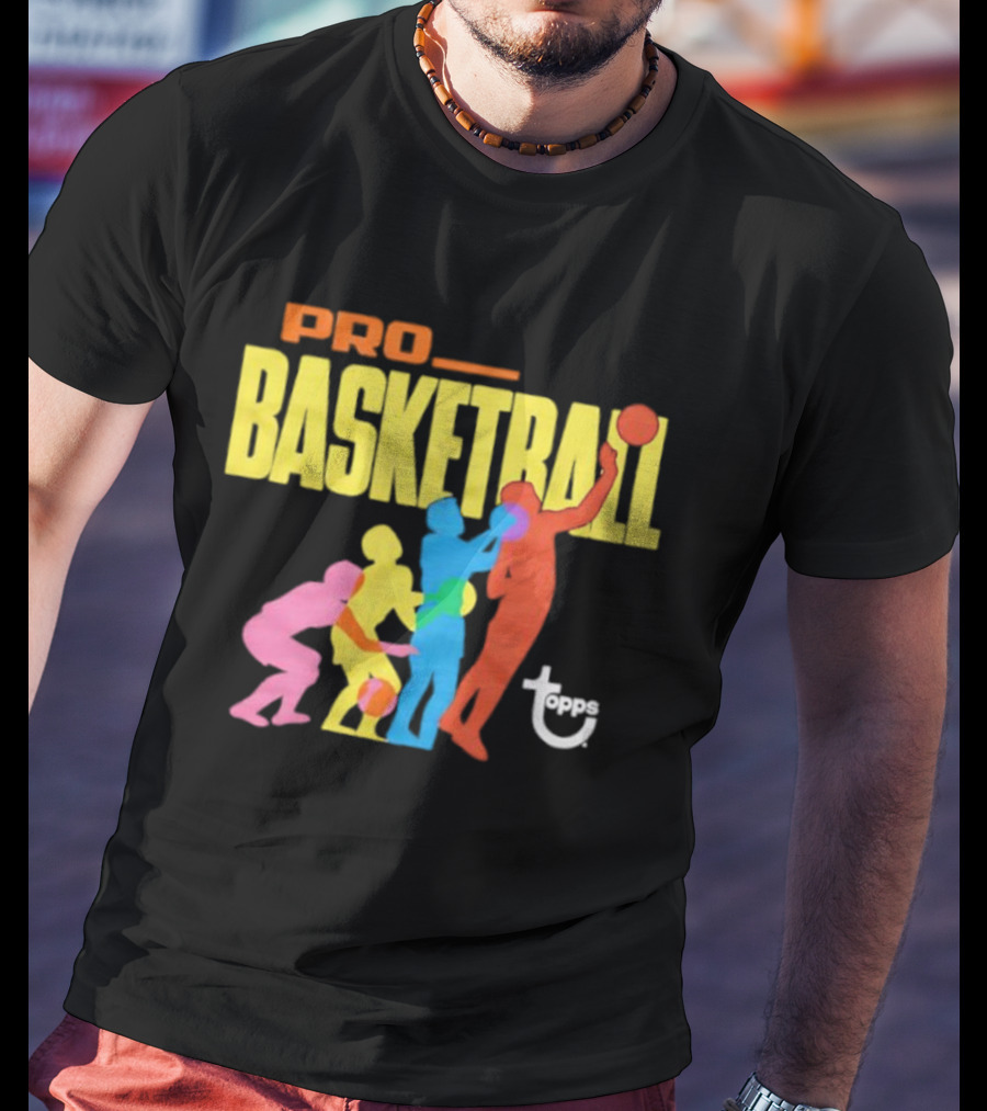 1972 Topps Pro Basketball Retro Silhouettes T-Shirt