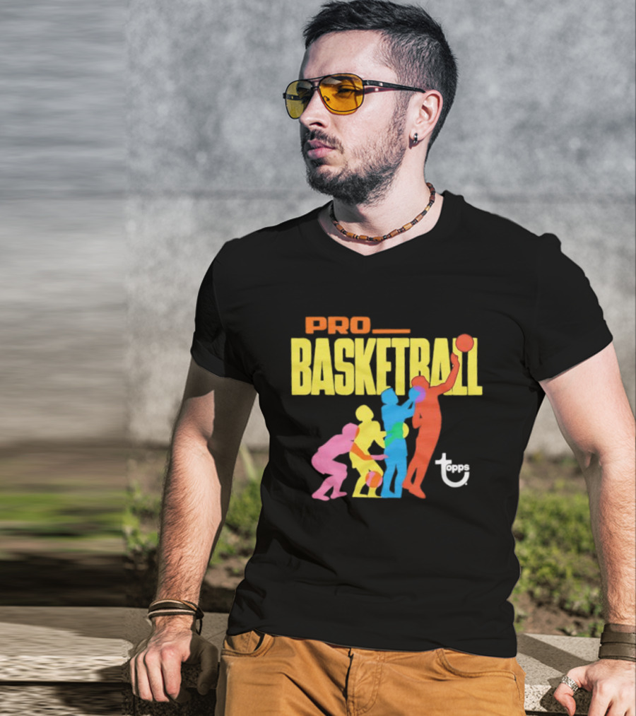 1972 Topps Pro Basketball Retro Silhouettes T-Shirt