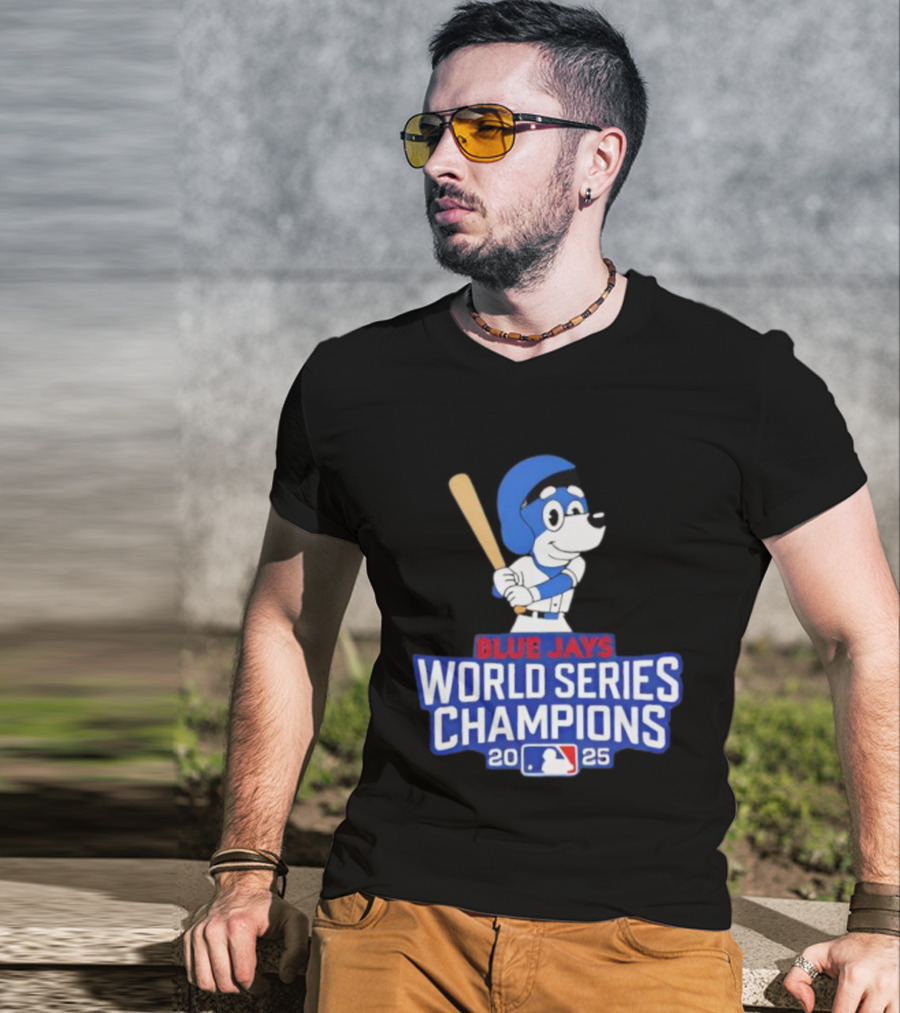 Blue Jays World Series Champions 2025 Bluey Baseball MLB T-Shirt
