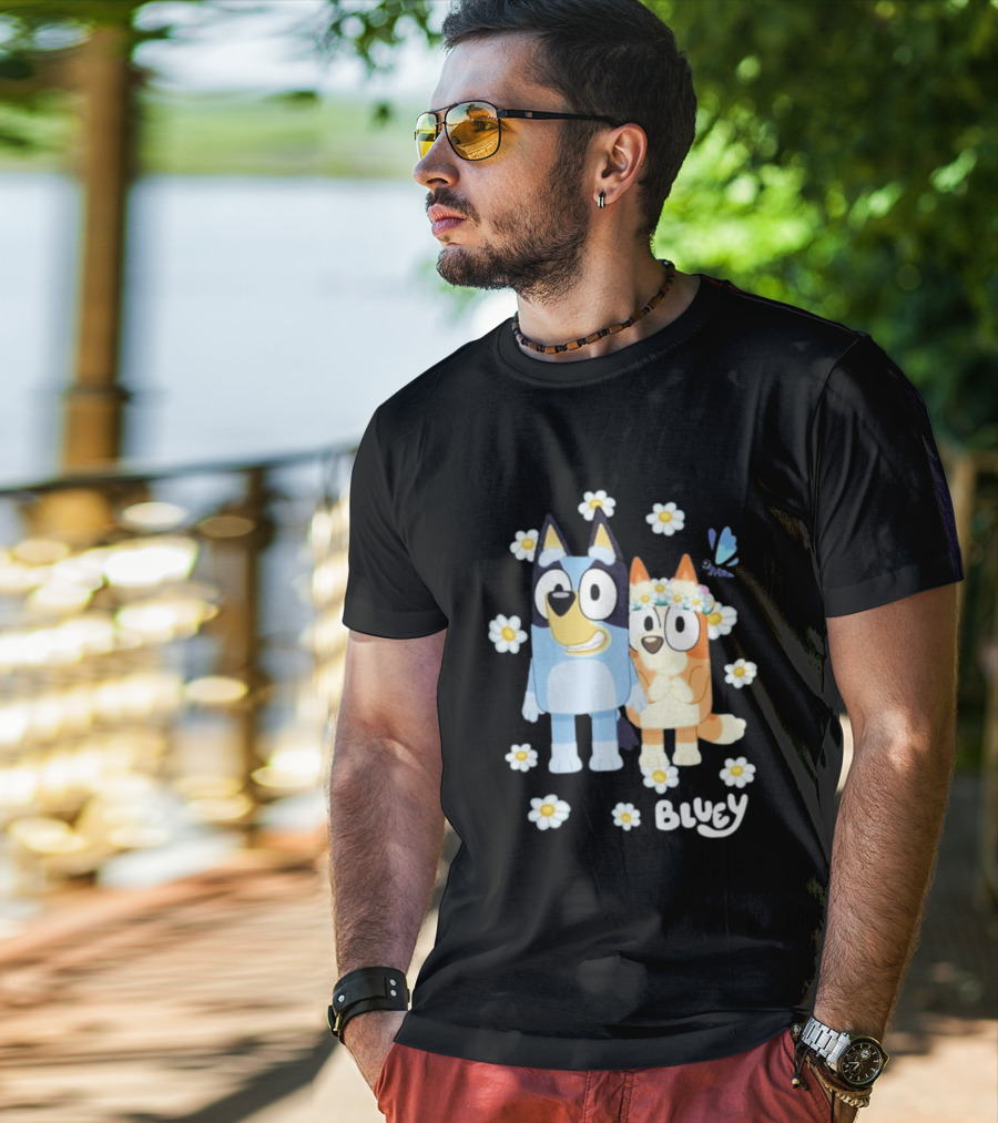 Bluey Flowers And Friends Playful Blossom Adventure T-Shirt
