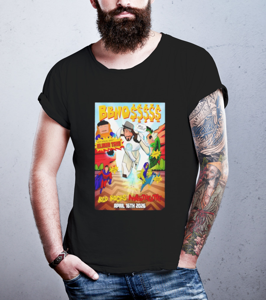 BBNO$ Tour Red Rocks Amphitheatre April 16 2026 With Special Guest Oliver Tree T-Shirt