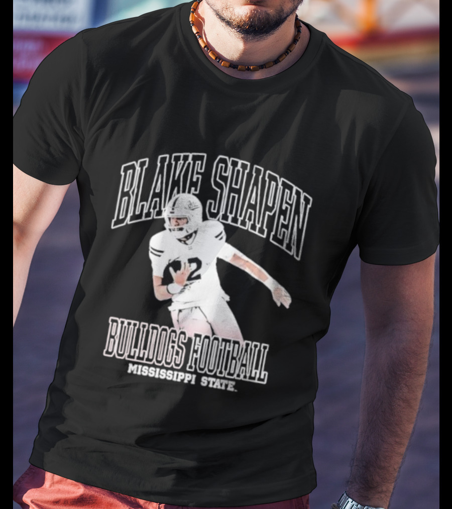 Blake Shapen Bulldogs Football Mississippi State T-Shirt