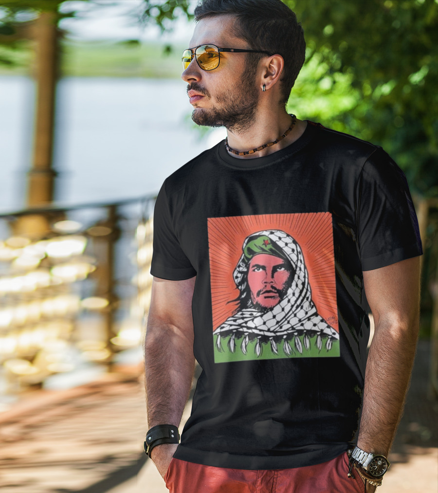 Che Guevara Keffiyeh Artistic Illustration By Latuff 2002 T-Shirt
