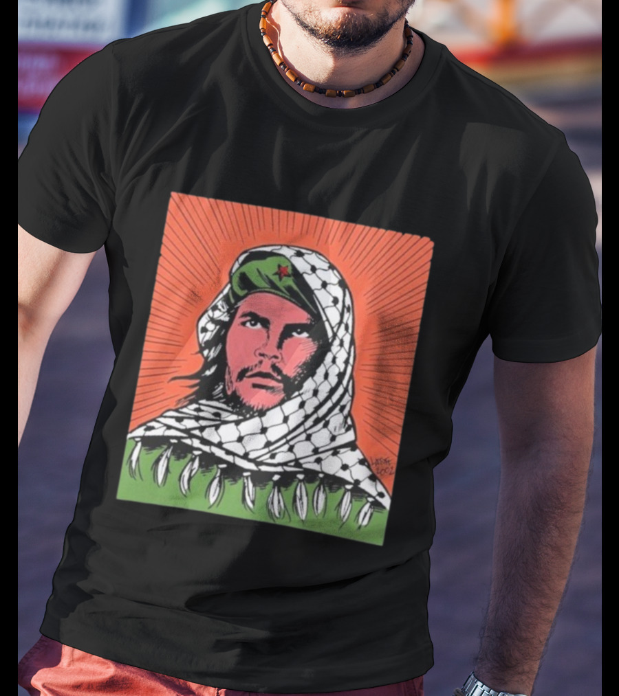 Che Guevara Keffiyeh Artistic Illustration By Latuff 2002 T-Shirt
