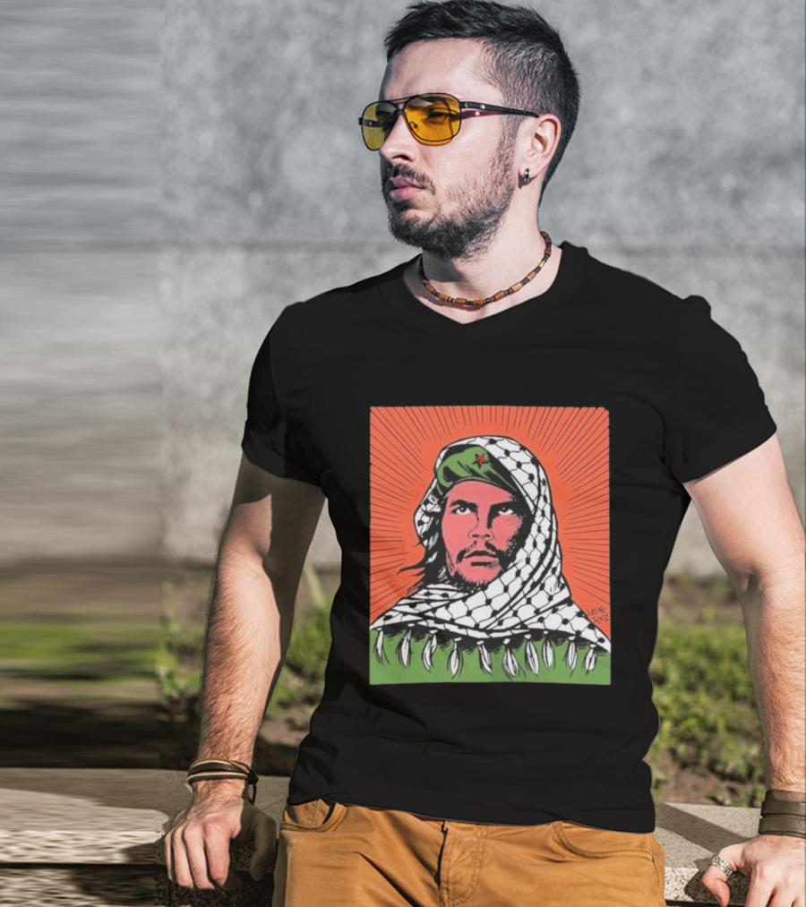 Che Guevara Keffiyeh Artistic Illustration By Latuff 2002 T-Shirt