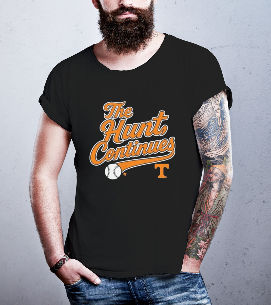 Tennessee Volunteers The Hunt Continues Baseball T T-Shirt