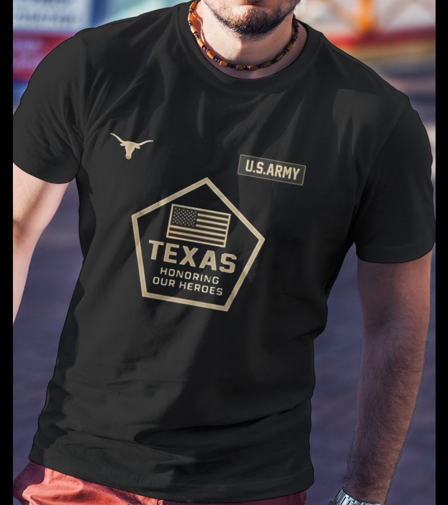 Texas Longhorns U.S. Army Honoring Our Heroes Military Appreciation Day T-Shirt