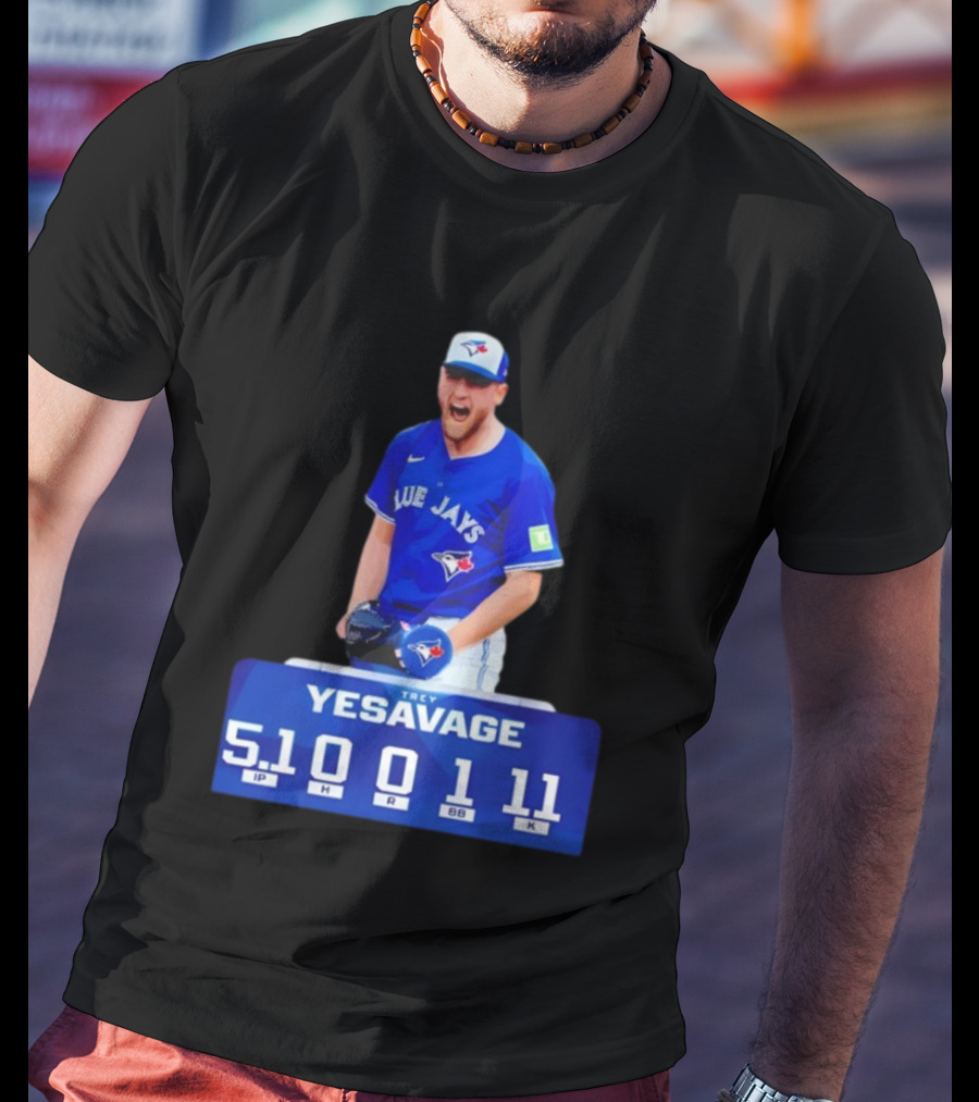 Trey Yesavage Toronto Blue Jays MLB Player World Series 2025 5.1 IP 0 H 1 R 11 K T-Shirt