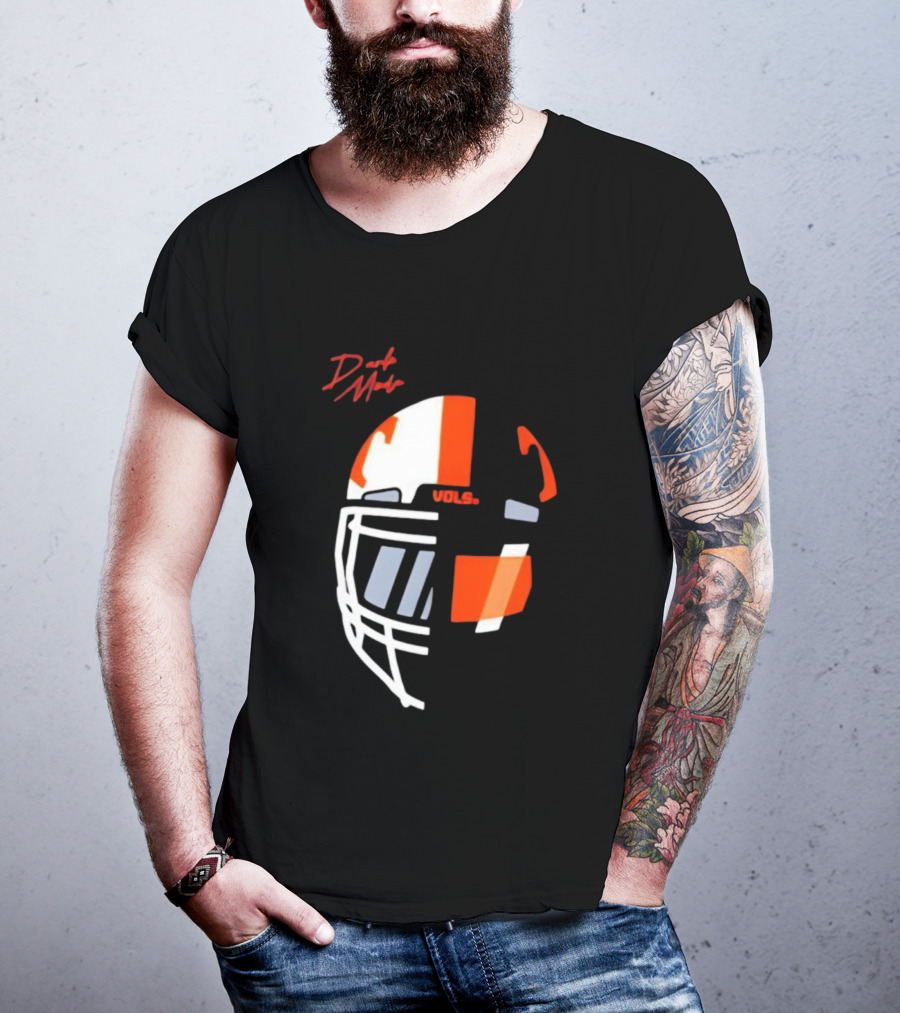 Dark Mode Vols Tennessee Volunteers Football Helmet T-Shirt