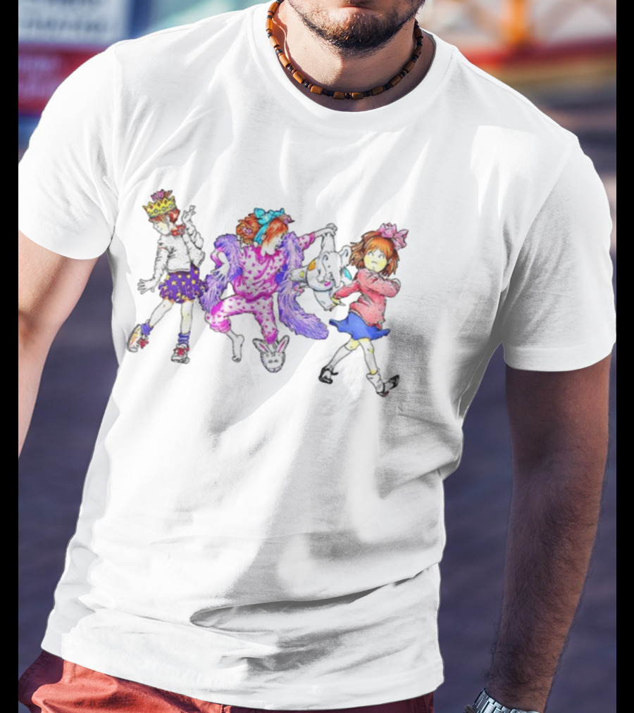 Junie B. Jones Characters In Colorful Outfits With Accessories T-Shirt
