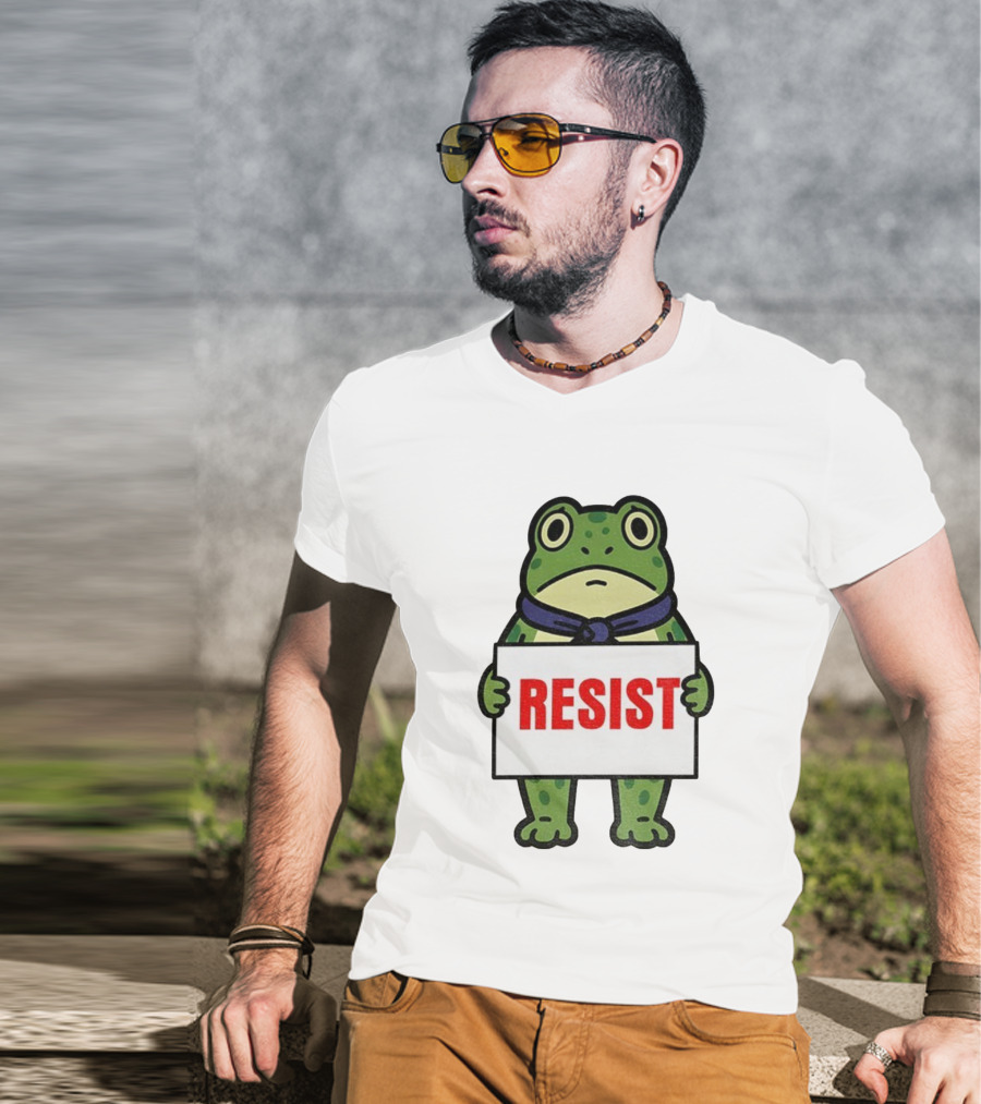 Portland Frog Resist Anti Fascist Trump Democracy Antifa T-Shirt