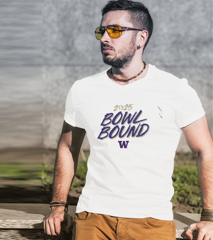 2025 Bowl Bound Washington Huskies Football NFL T-Shirt