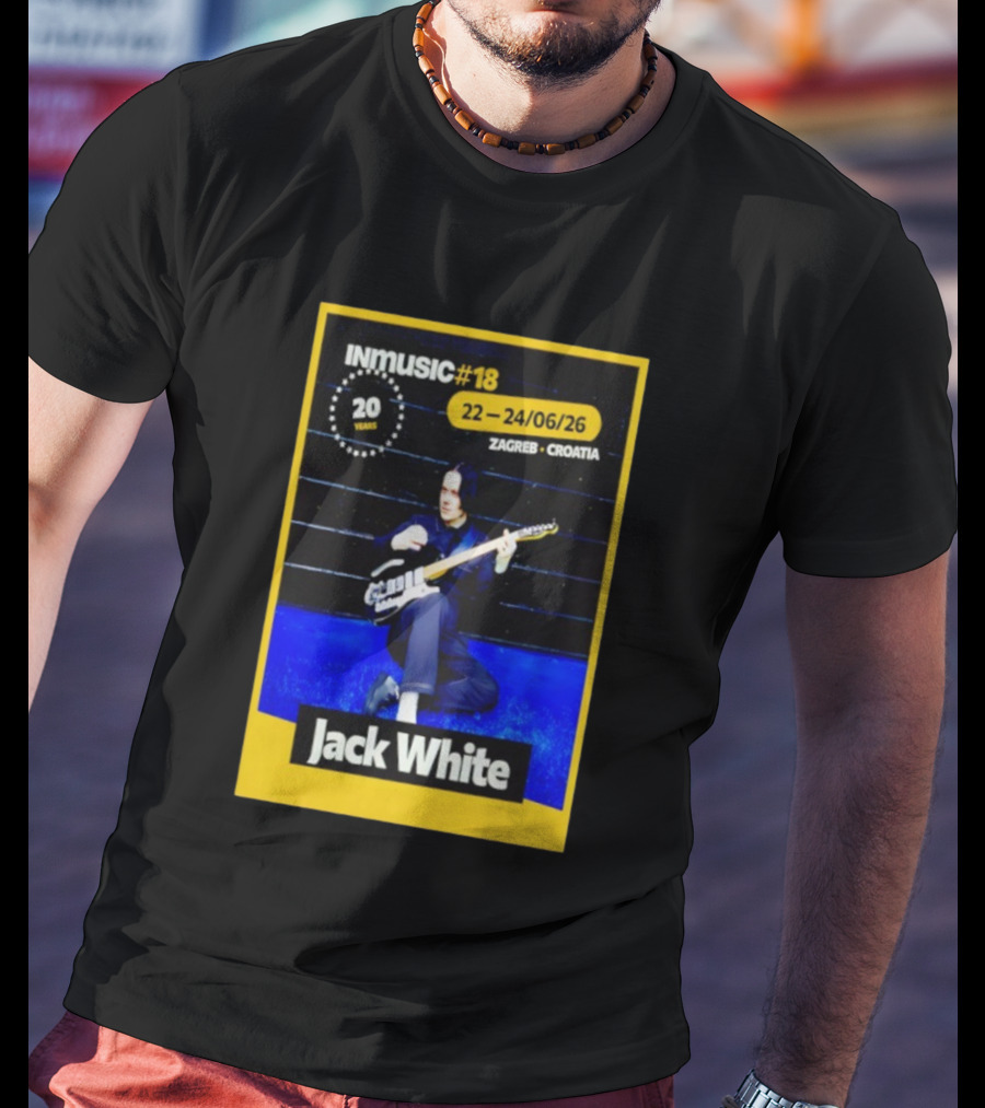 INmusic Festival 2026 Jack White Zagreb Croatia June Concert T-Shirt
