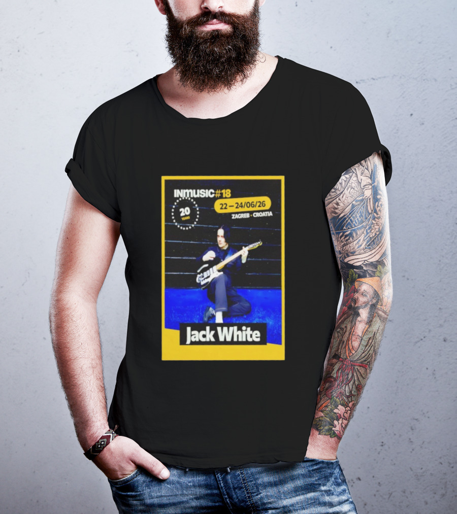 INmusic Festival 2026 Jack White Zagreb Croatia June Concert T-Shirt