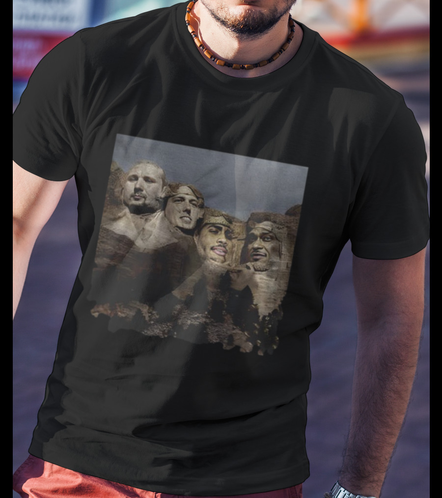 Julio Rodriguez Cal Raleigh Jorge Polanco Seattle Mariners MLB Mount Rushmore Tribute T-Shirt