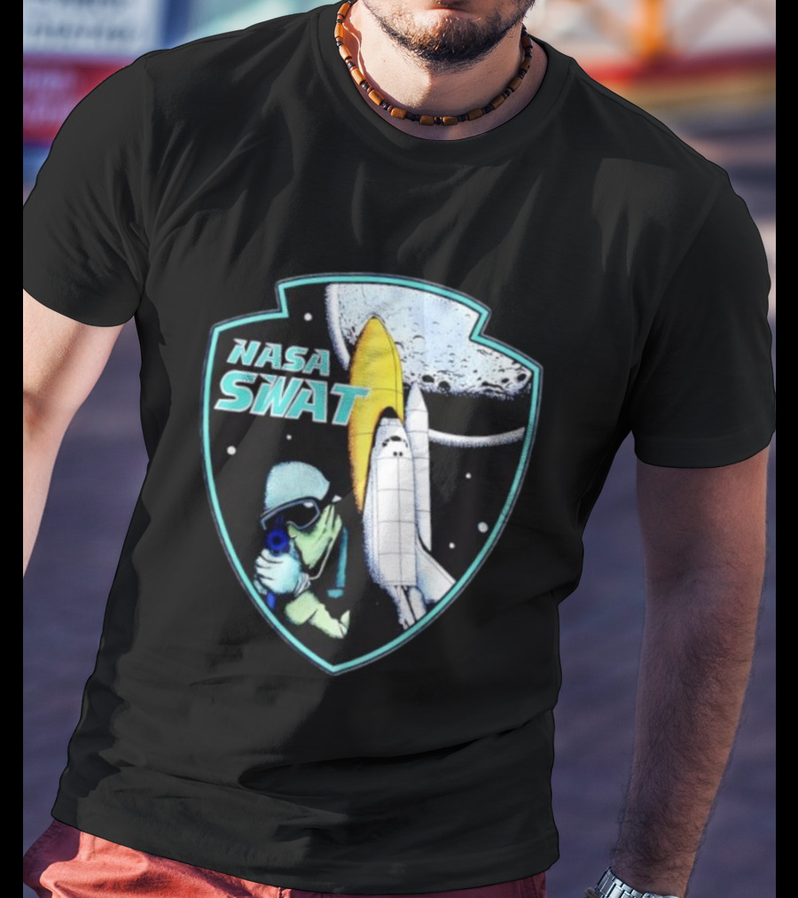 NASA SWAT Moon Mission Space Shuttle Patch T-Shirt