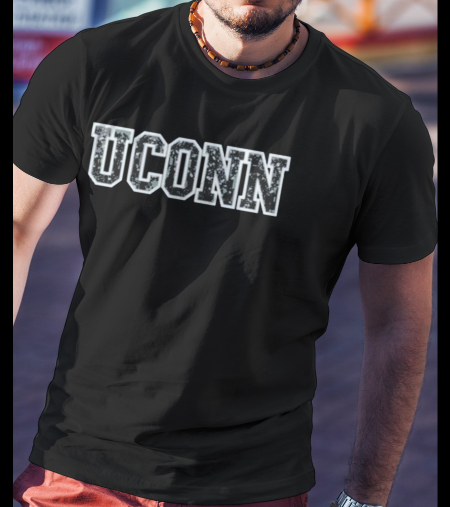 UConn Nyad Bonnie Stoll Distressed College Sports Style T-Shirt