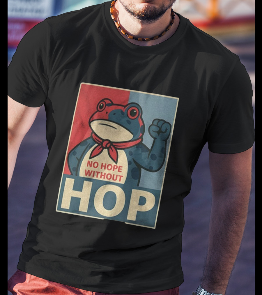 No Hope Without Hop Frog Resist Portland Anti Trump Anti Fascism T-Shirt