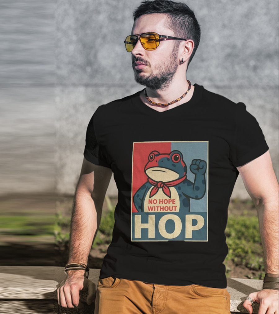 No Hope Without Hop Frog Resist Portland Anti Trump Anti Fascism T-Shirt
