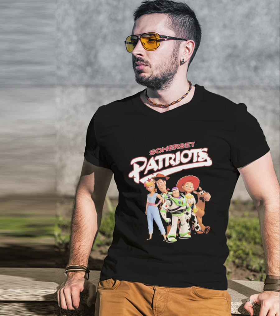 Somerset Patriots Toy Story Buzz Woody Jessie Bo Peep Bullseye T-Shirt